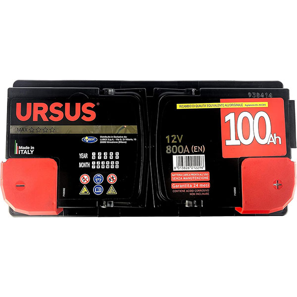 Ursus MAX Batteria per Veicoli 100 DX ART. 3397 - URSUS - Immagine 2